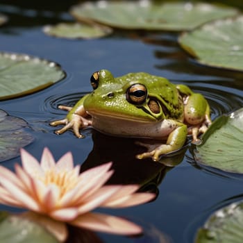 Awesome Green amphibian Frog picture