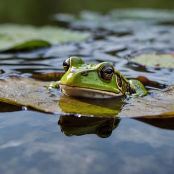 Awesome Green amphibian Frog picture