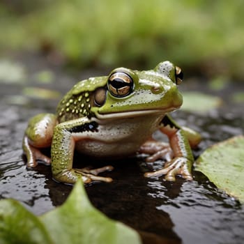 Awesome Green amphibian Frog picture