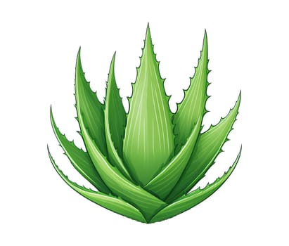 Illustration of aloe vera isolated on white background