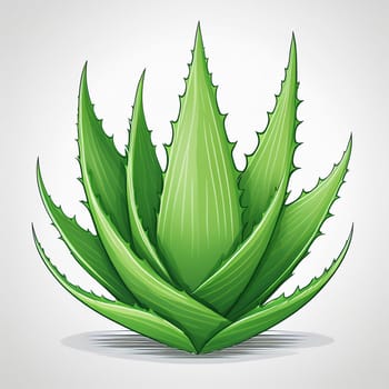 Illustration of aloe vera isolated on white background