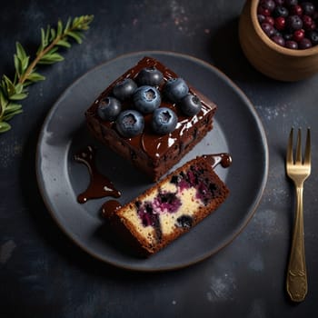 Awesome Tasty Blueberry Cake Pie