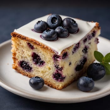 Awesome Tasty Blueberry Cake Pie