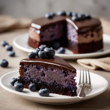 Awesome Tasty Blueberry Cake Pie