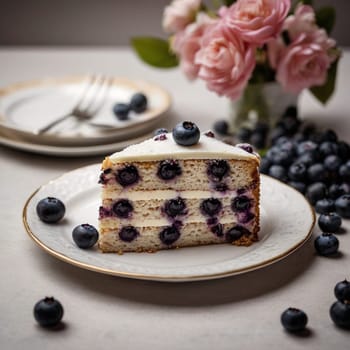 Awesome Tasty Blueberry Cake Pie