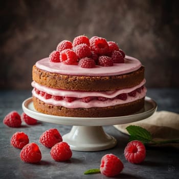 Awesome Tasty Raspberry Cake