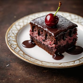 Awesome choco Chocolate cherry cake pie
