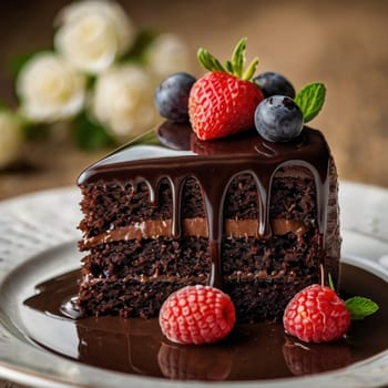 Awesome Choco Chocolate Cake Pie