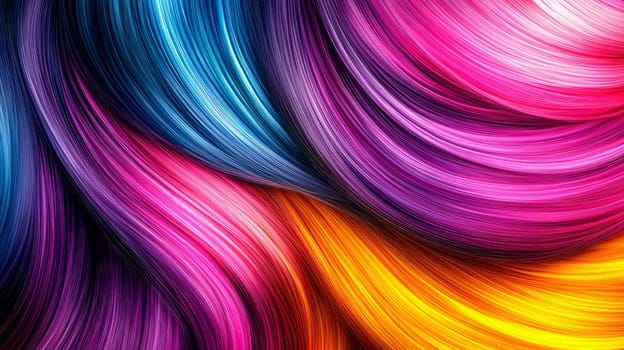 Hair colors palette. Hair texture background, hair colours. AI generated