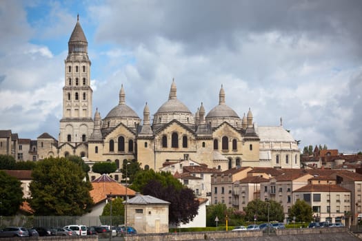 View of Saint Front Cathedral in Perigord, France