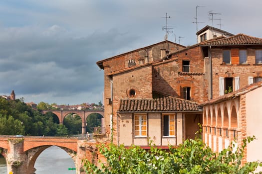 View of Albi, France. Horizontal shot