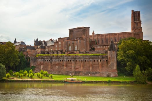 Saint Cecile church in the city of Albi, France. Horizontal shot