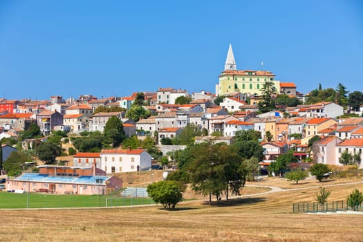 Cityscape of Vrsar, Istria, Croatia. Horizontal shot