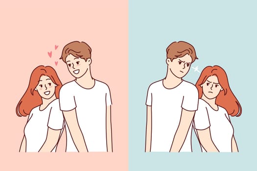 Problems in relationship of married couple sharply worsen mood due to lack of common interests. Regression in relationship among young men and women who need to go to general psychologist
