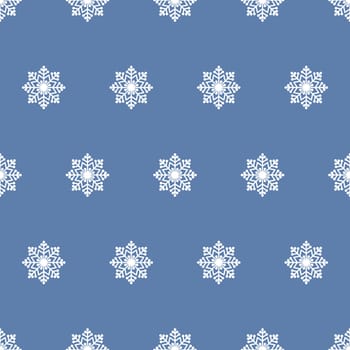 Christmas seamless pattern. Snow flakes backdrop. Tileable background for winter holidays. Graphic design element for packaging paper, prints, scrapbooking. Holiday themed design