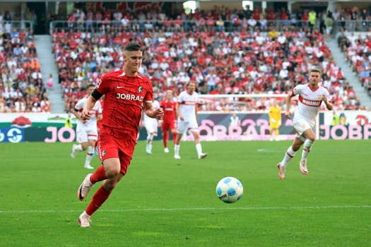 Roland Sallai (SC Freiburg) at the match of 1. FBL: 24-25: 1. Sptg. SC Freiburg - VfB Stuttgart  DFL REGULATIONS PROHIBIT ANY USE OF PHOTOGRAPHS AS IMAGE SEQUENCES AND/OR QUASI-VIDEONann  Photo: Joachim Hahne/johapress