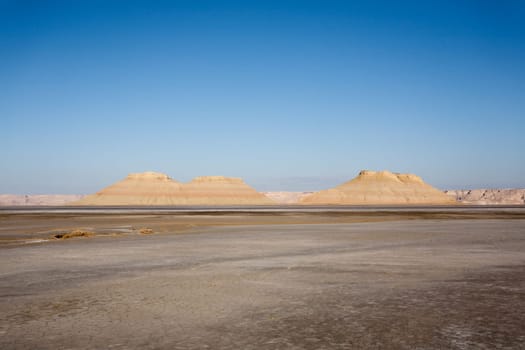 Karyn Zharik depression, Mangystau region, Ustyurt natural reserve, Kazakhstan landscape