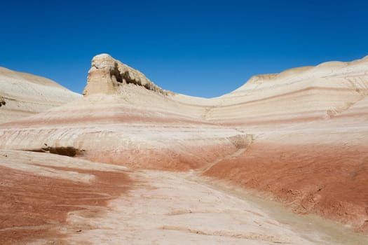 Mangystau desert landmark, Kyzylkup plateau, Kazakhstan. Central asia landscape