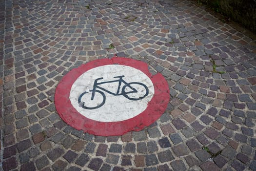 Ban on bicycles on a lakeside promenade on Lake Constance in Germany