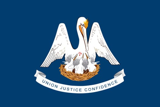 A Louisiana State Flag background illustration