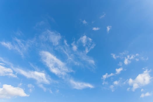Blue sky with white clouds. It can be used as texture and background.