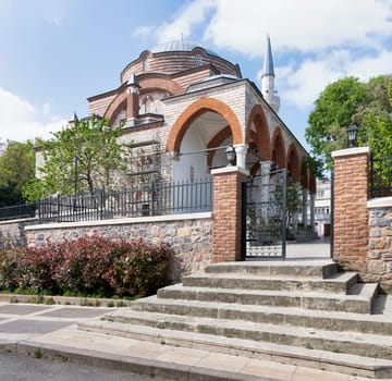 Rum Mehmed Pasha Mosque, an old Ottoman mosque located in Uskudar, Istanbul, Turkey, close to the Bosphorus waterfront