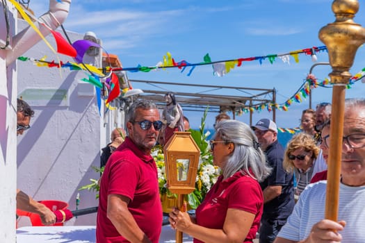 Berlenga island, Portugal: June 22, 2024: Festival in Honor of Saint John the Baptist, in Berlenga island, Peniche. Portugal