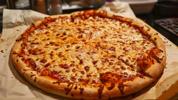 A very delicious cheese pizza