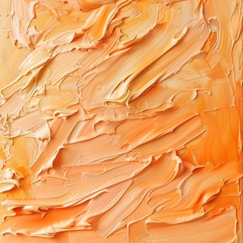 Abstract pale orange oil paint brush strokes texture
