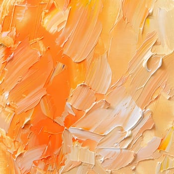 Abstract pale orange oil paint brush strokes texture