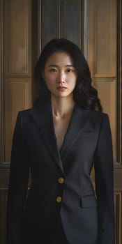 Asian woman in suit