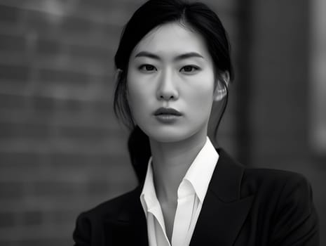 Asian woman in suit