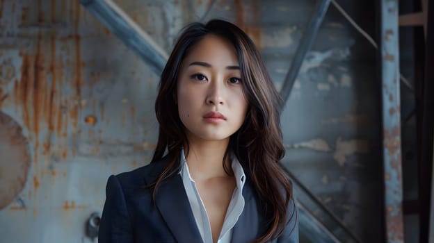 Asian woman in suit