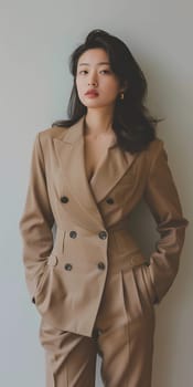 Asian woman in suit