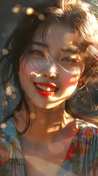 Asian women who are happy