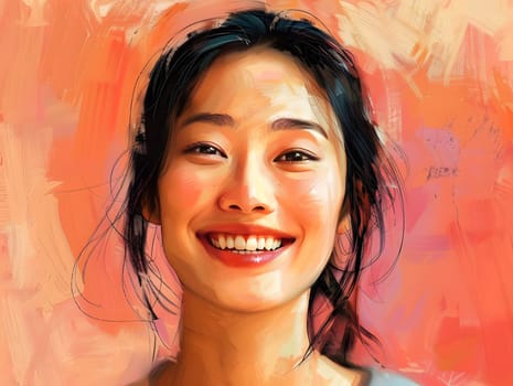 Asian women who are happy