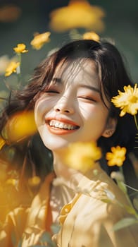 Asian women who are happy