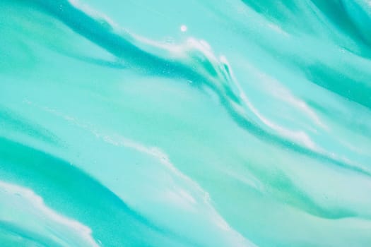 Detail of color graffiti waves painted on the wall