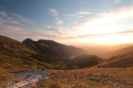 Tatra Mountains at sunset, Poland
