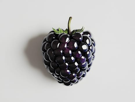 A blackberry white background