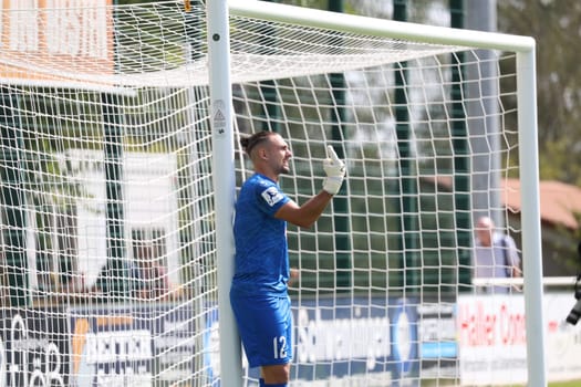 Kept his box clean  Goalkeeper Andrea Hoxha (FC 08 Villingen) at the match of the football RL SW 24-25: 6th Sptg: FC 08 Villingen vs Eintracht Frankfurt U21