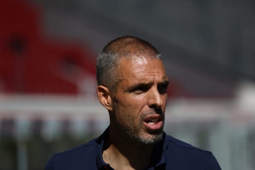 Coach Fabio Celestini (FC Basel) at the football friendly: SC Freiburg - FC Basel  REGULATIONS PROHIBIT ANY USE OF PHOTOGRAPHS AS IMAGE SEQUENCES AND/OR QUASI-VIDEONann  Photo: Joachim Hahne/johapress
