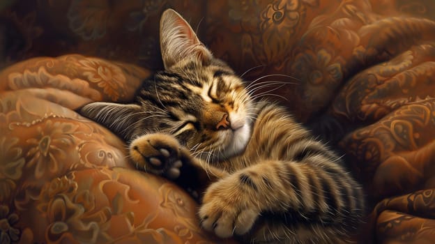 Cat Sleeping With Eyes Closed