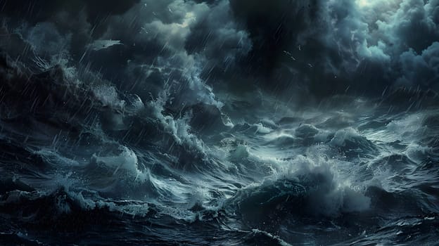 chaos dark ocean storm