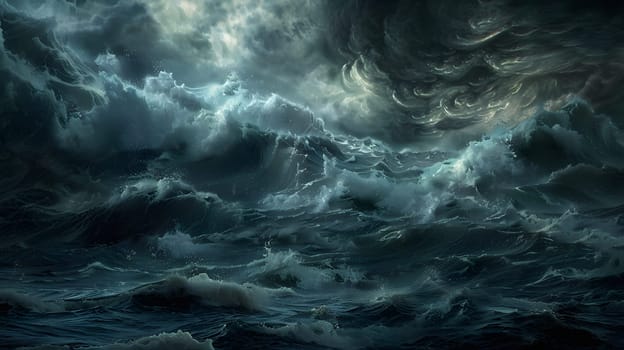 chaos dark ocean storm