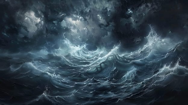 chaos dark ocean storm