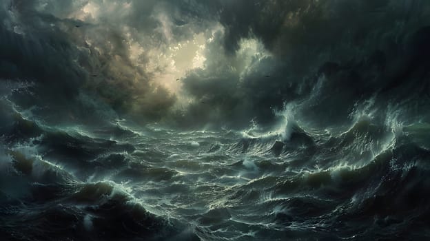chaos dark ocean storm