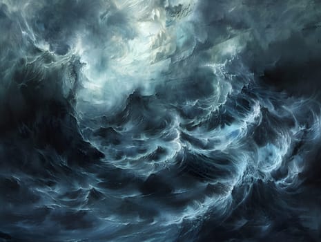 chaos dark ocean storm