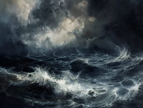 chaos dark ocean storm
