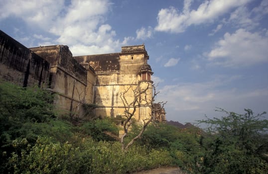 the Kumbhalgarh Fort near the Town of Udaipur in the Province of Rajasthan in India.  India, Udaipur, January, 1998